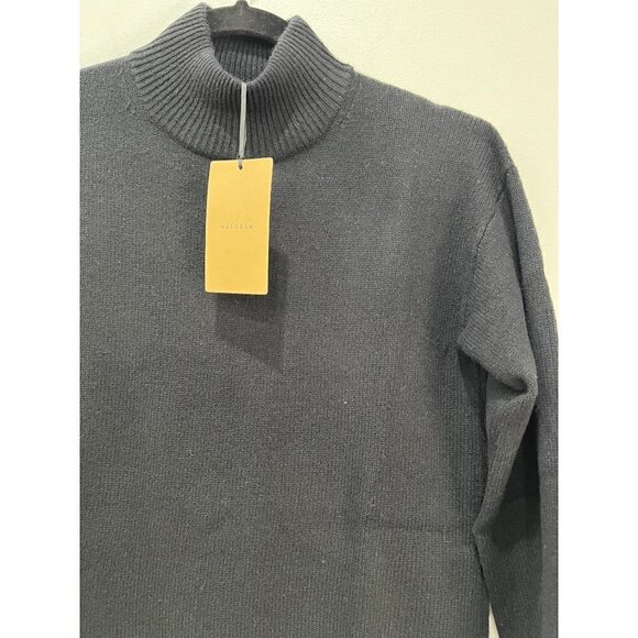 NWT Halogen Size XXS Wool and Cashmere Turtleneck Sweater Black MSRP $179 - Picture 7 of 11